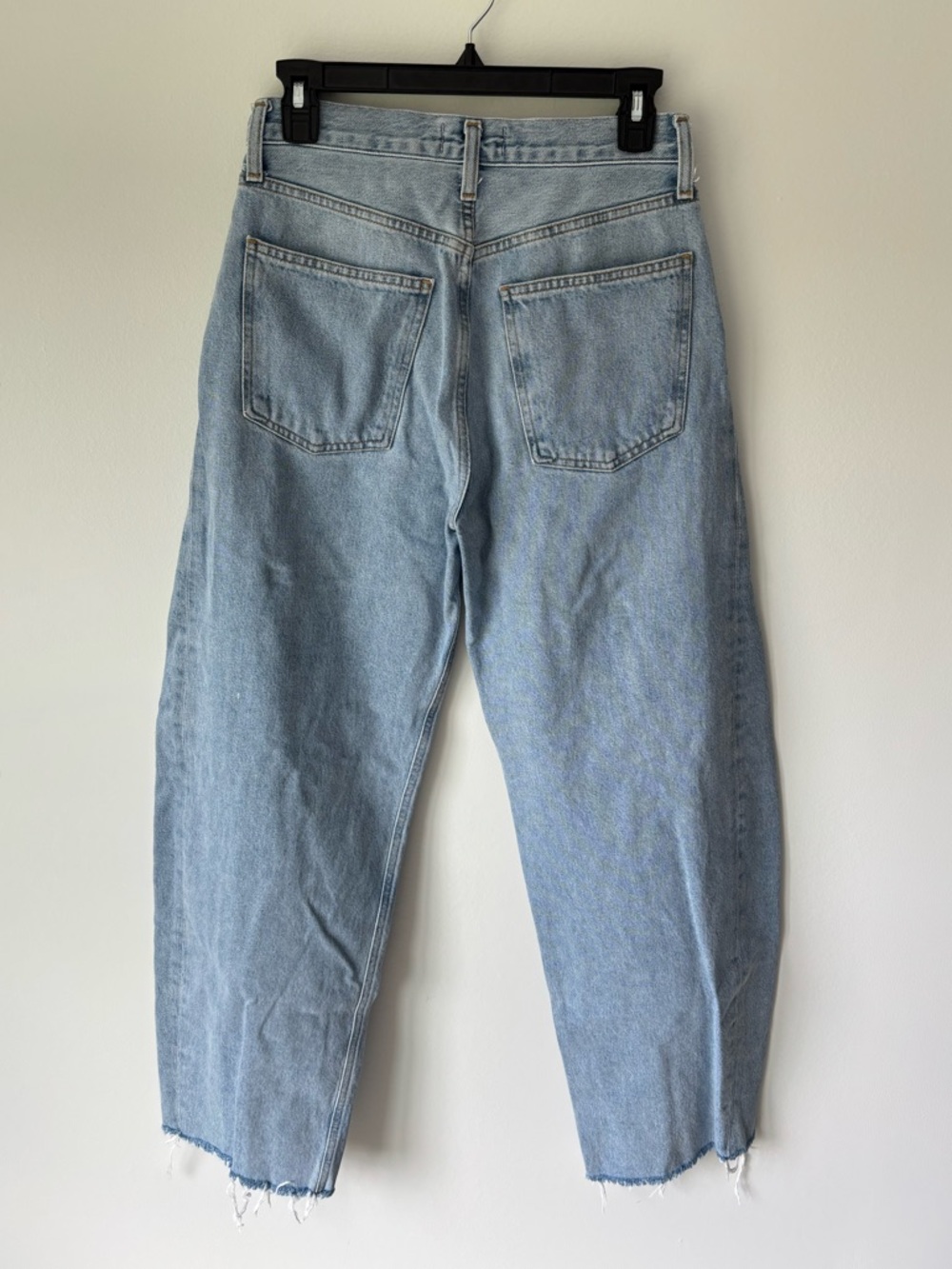 Agolde Light Wash Wide Leg Flare Jeans - Picture 7 of 12